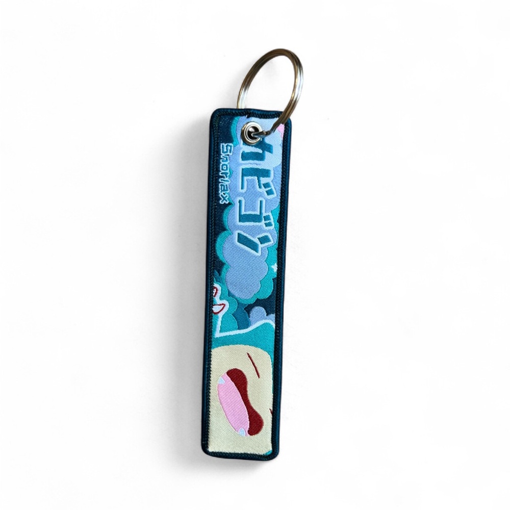 Pokemon Snorlax Keychain - Blue and Cream